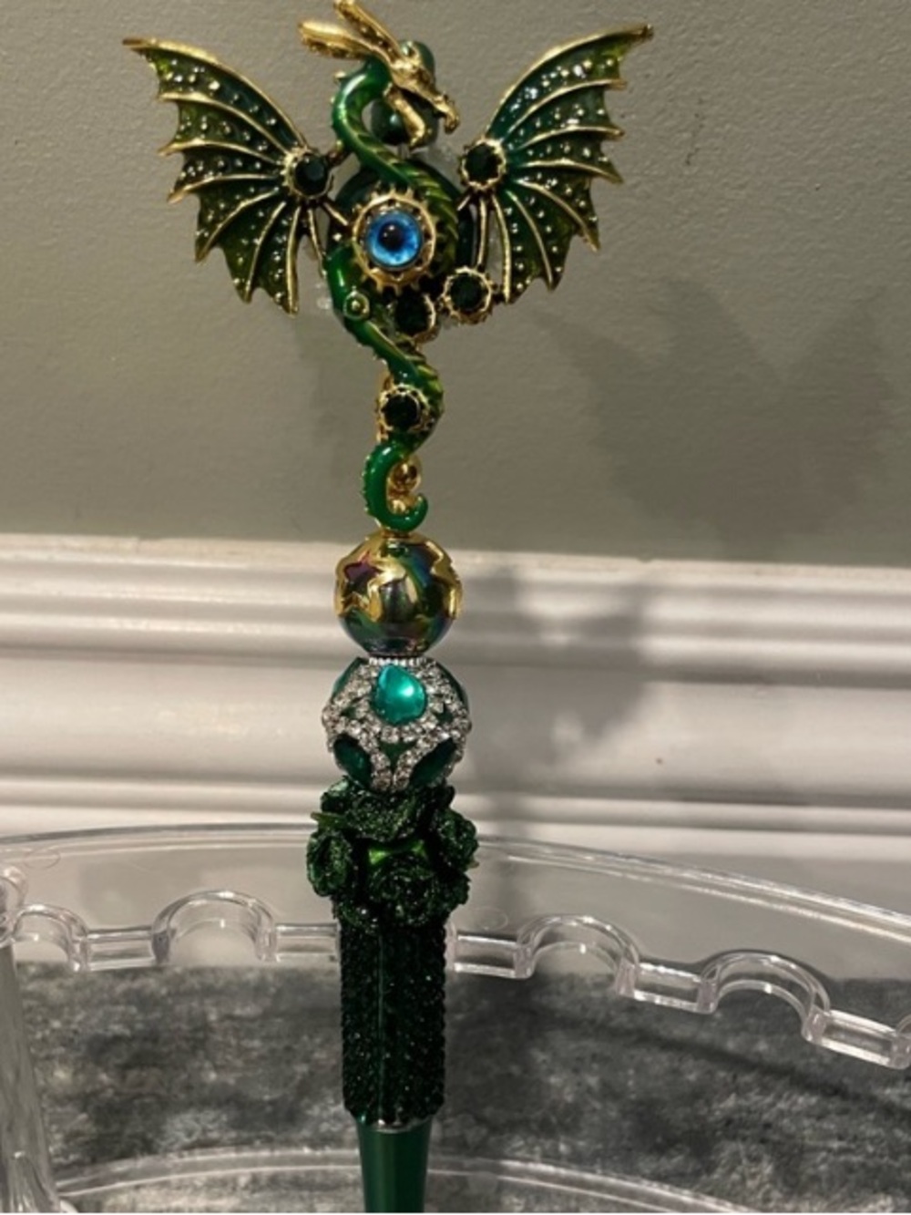 Embellished Dragon Crystal beaded pen